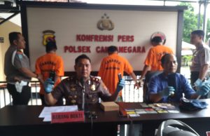Polsek cakranegara kurung para preman kampung