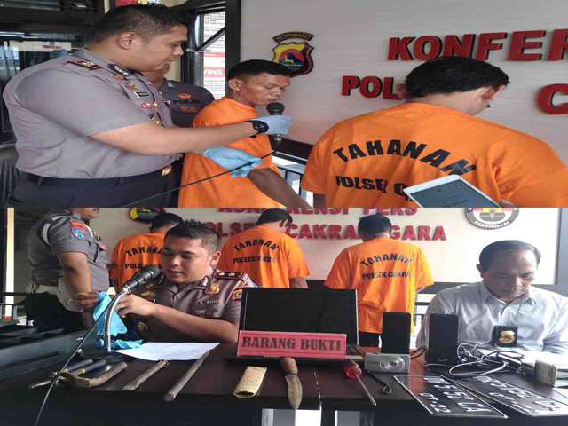 6 Garong di borgol polisi,yang satu tak kapok kapok,ini mereka biar tahu