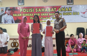 Ketika Hari Anak Nasional Dirayakan Di Polres Loteng