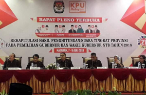 Final Hasil Pleno KPUD NTB Zul-Rohmy Menang 31.80%. Berikut Perolehan Suara Paslon