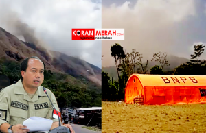 Gunung Rinjani Longsor akibat gempa 6,5 SR