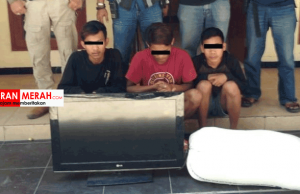 Polsek Ampenan Bredel 3 Pencuri Rumah Yang Ditinggal Ngungsi. Begini Modusnya
