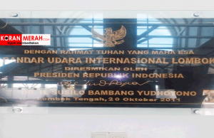 Rumor Prasasti BIL Mau Dicopot. SBY Lebih Mengharap Catatan Allah peresmian bandara lombok