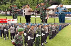 Tunjukkan Kekompakan, TNI Dan Polri di NTB Apel Bersama. Ini Tujuannya