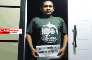 Tim Sukses Zul-Rohmi Menagih Janji. Sempat Diimingi Pekerjaan