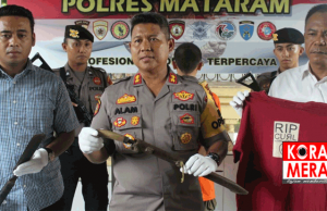 Dugaan Penghinaan Kepada Jokowi, Polres Mataram Sita Parang