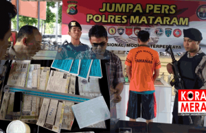 Polisi Tangkap Pembuat STNK Palsu di Batu Kumbung Lingsar. Segini Harganya