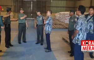Tim Sergap Gabah TNI Sambangi Gudang Divre Bulog Kota Bima