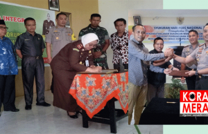 Kejari Praya Dan Polres Loteng Teken Fakta Integritas Zona Bebas Korupsi