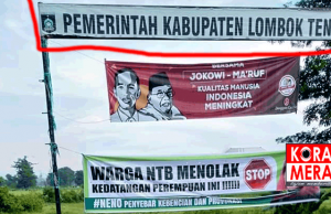 Space Spanduk Pemda Loteng Ada Konten Tolak Neno, Pemda: Dilarang Dan Tak Berizin