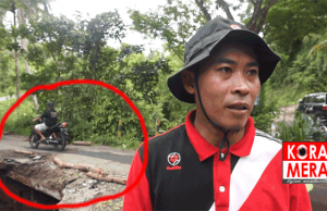 Jembatan Lanjut Usia Ambruk, Jalur Ke Air Terjun Benang Stokel Terisolir