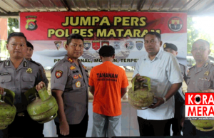 Diringkus, Maling Tabung Gas Korban Gempa di Desa Jeringo. Berpura Tidur di Musholla