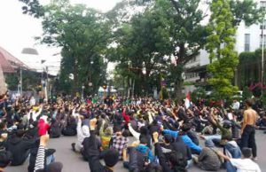 Tolak PPKM Level 4, Mahasiswa Ampera Gelar Unjuk Rasa