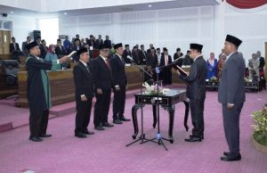 DPRD Lombok Tengah Gelar Sidang Paripurna Pengucapan Sumpah Anggota Pengganti Antar Waktu