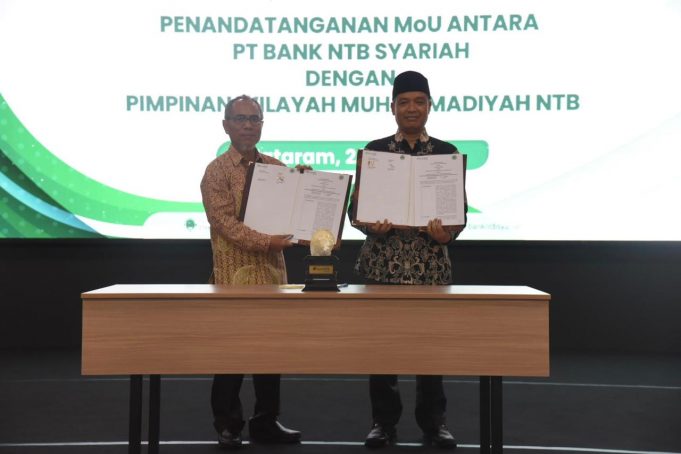 Bank NTB Syariah Teken Kerjasama dengan Pimpinan Wilayah Muhammadiyah NTB