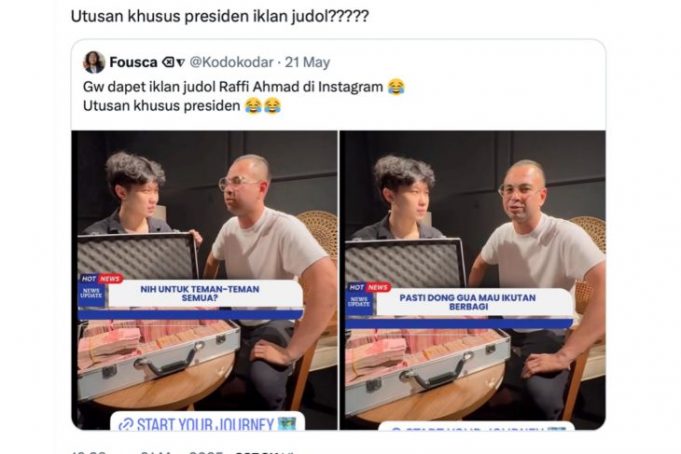 CEK FAKTA: Raffi Ahmad dan Willie Salim Promosikan Judi Online