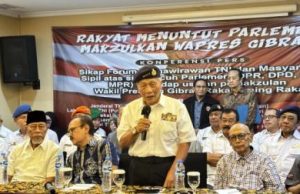 Forum Purnawirawan TNI Ancam Duduki MPR jika Usulan Pemakzulan Gibran Tak Direspons DPR