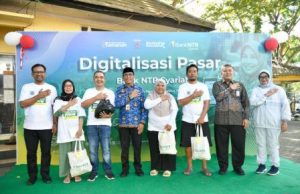 Bank NTB Syariah Luncurkan Digitalisasi Pasar Dasan Agung dengan QRIS