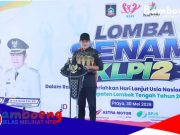 Meriahkan HLUN ke-30, KLPI Lombok Tengah Gelar Lomba Senam