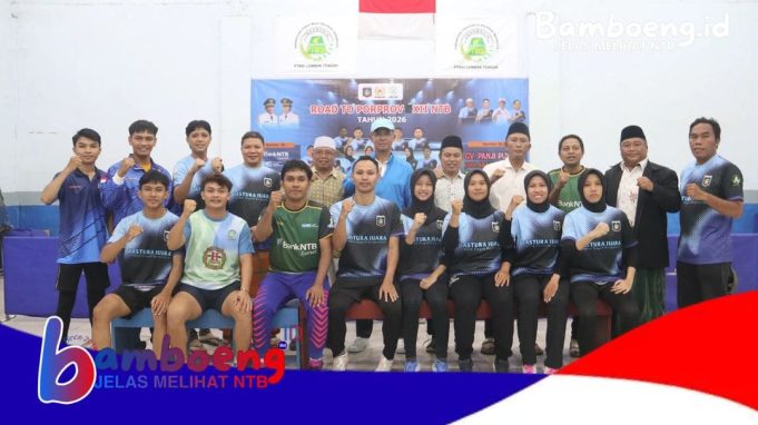 Target Medali Porprov NTB 2026, PTMSI Lombok Tengah Resmi Lepas Atlet Usai Training Center