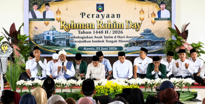 Rahman Rahim Day 1448 H, Pemkab Lombok Tengah Santuni Anak Yatim Serentak di 12 Kecamatan