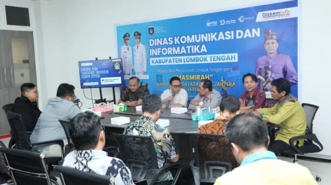 Diskominfo Lombok Tengah Perkuat Sinergi dengan BSSN Amankan Ruang Siber